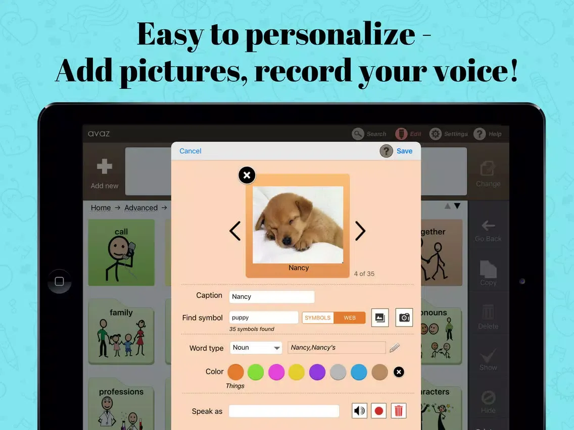 Ảnh chụp màn hình của Avaz India - Communication App iPad 
