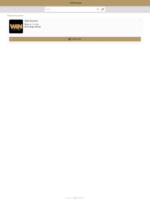 AVB Events iPad  Screenshots