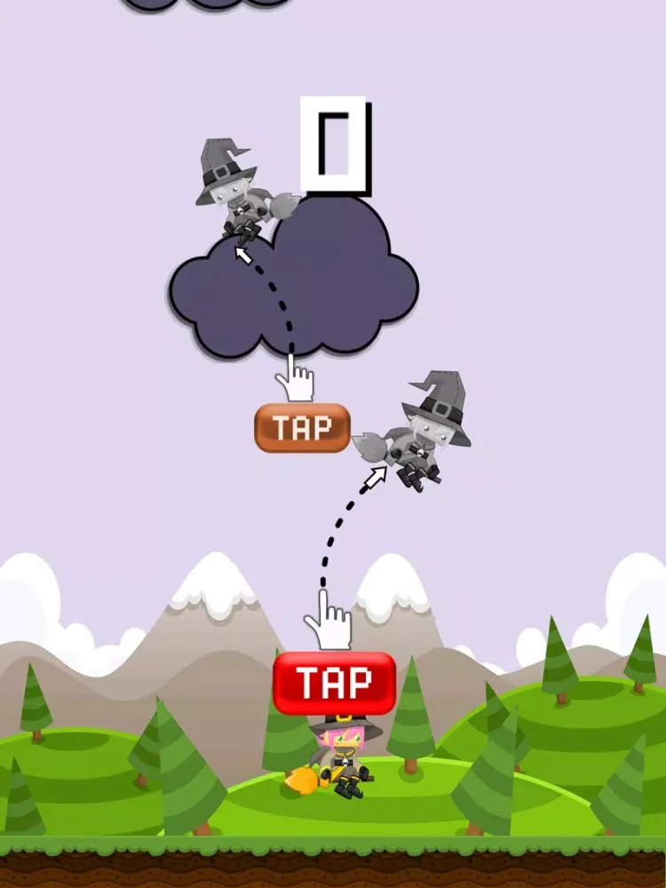 Capturas de tela do Pink-Hair Little Witch iPad 