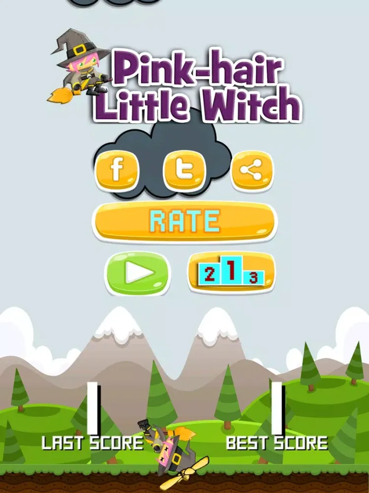 Capturas de tela do Pink-Hair Little Witch iPad 