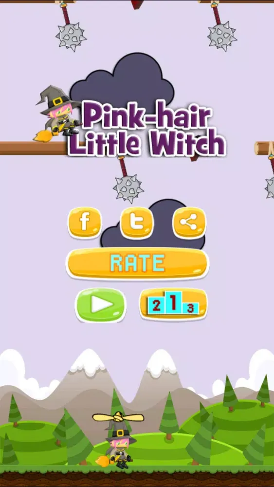Capturas de tela do Pink-Hair Little Witch