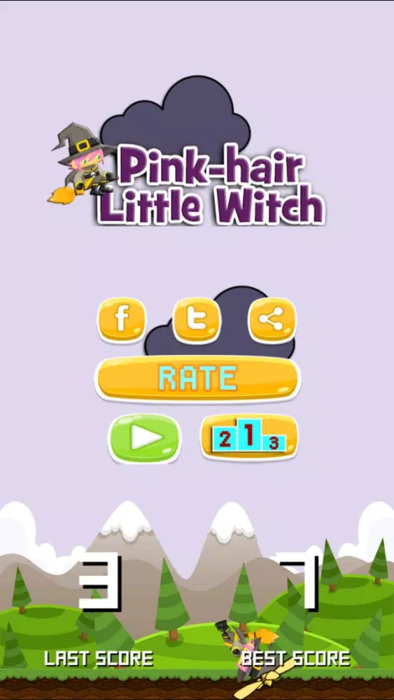 Capturas de tela do Pink-Hair Little Witch