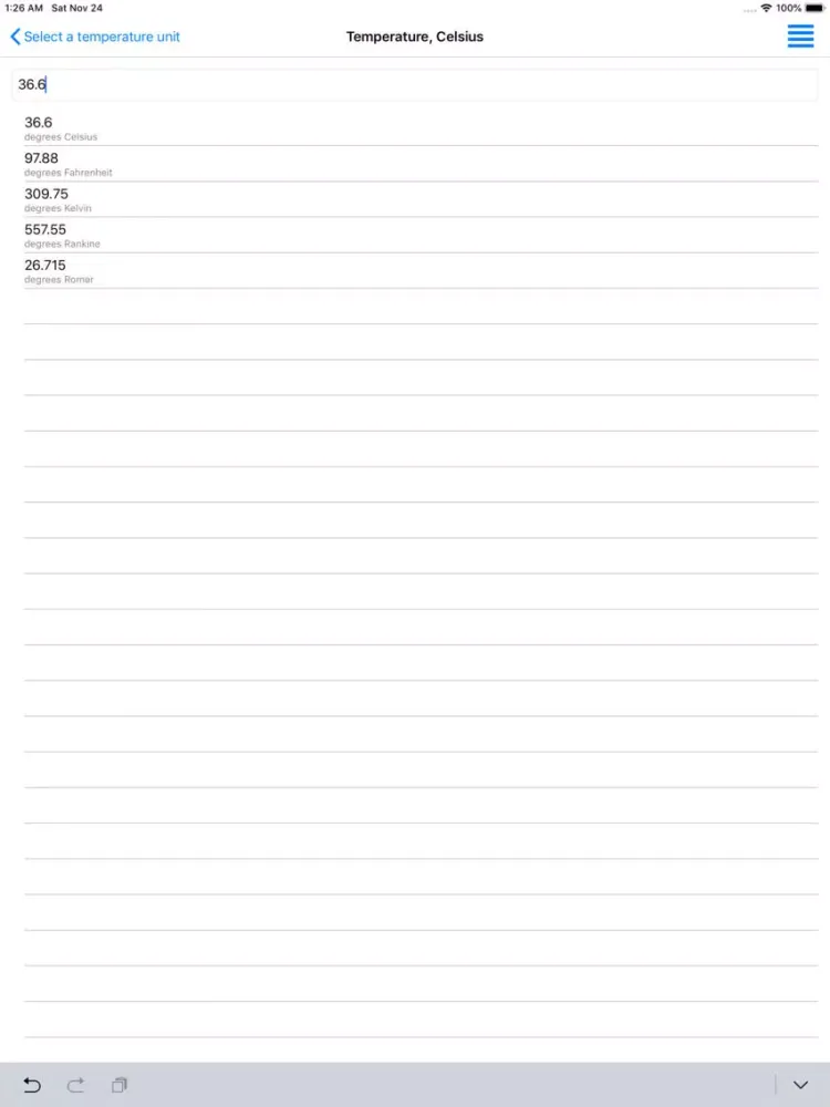 Aqua-Calc Convert iPad  سکرین شاٹس