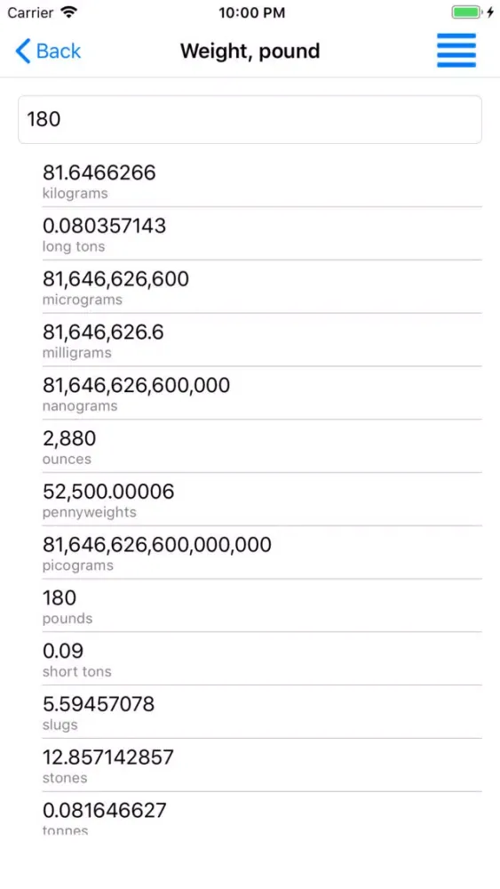 Aqua-Calc Convert سکرین شاٹس