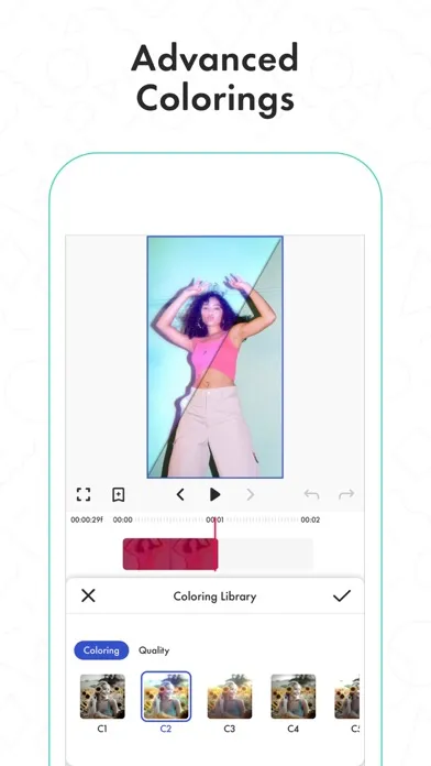 Tangkapan layar Funimate Video & Motion Editor