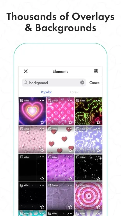 Tangkapan layar Funimate Video & Motion Editor