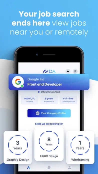 Capturas de pantalla de Avda USA Jobs Hire & Recruit