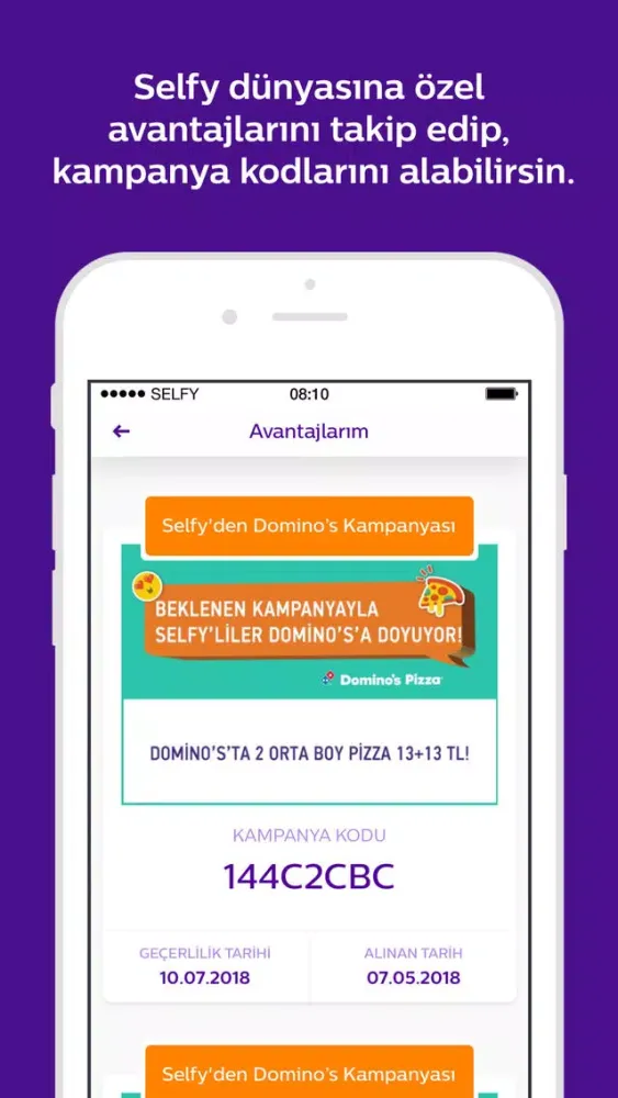 Tangkapan skrin Türk Telekom Selfy