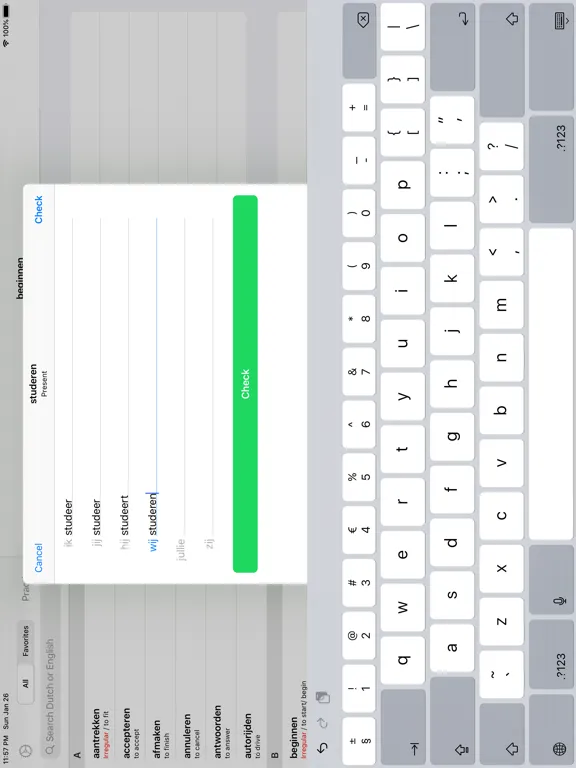 Dutch Werkwoorden iPad  Ekran Görüntüleri