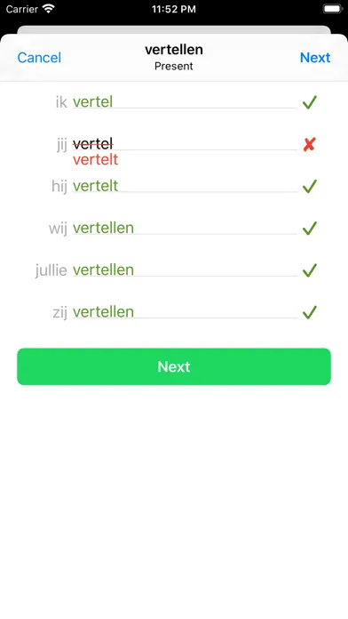 Dutch Werkwoorden Ekran Görüntüleri