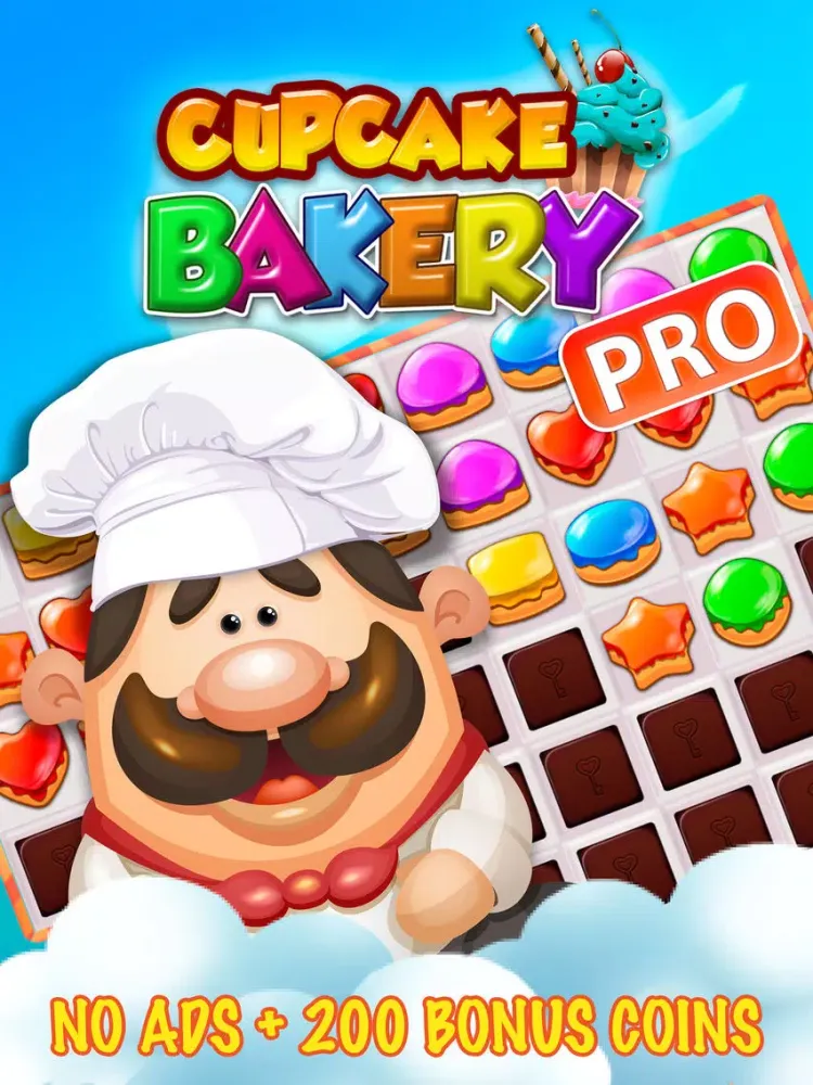 Captures d'écran de Cupcake Bakery Pro Match 3 iPad 