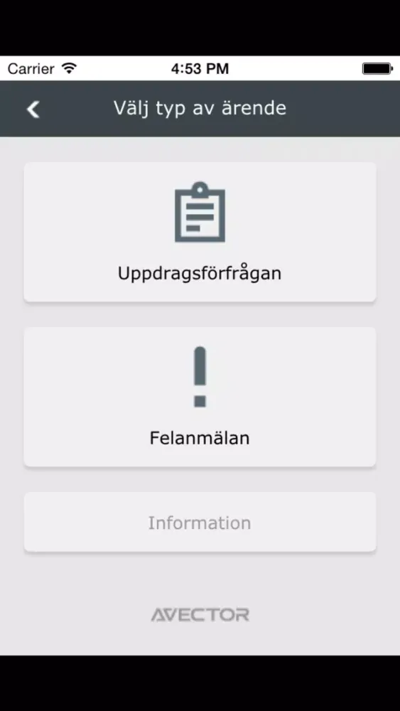 V3i Service Request Screenshots