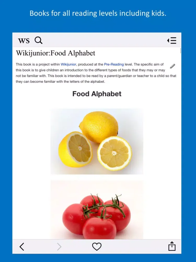 WikiSurfer for Wikibooks iPad  স্ক্রিনশট