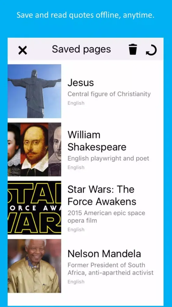 WikiSurfer for Wikiquote Screenshots