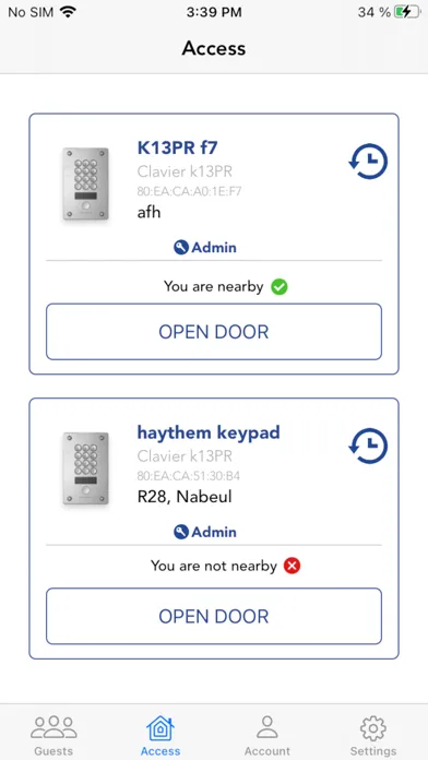 Screenshot di Smaart-Access