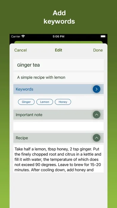 Capturas de pantalla de Herbalist recipes