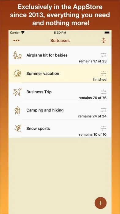 Suitcase things checklist应用截图