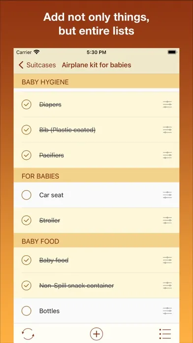 Suitcase things checklist应用截图