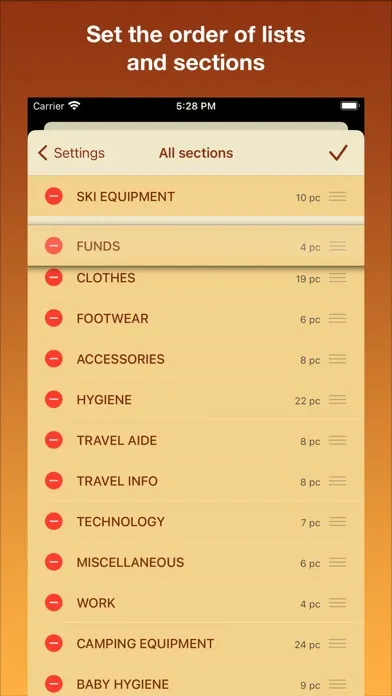 Suitcase things checklist应用截图