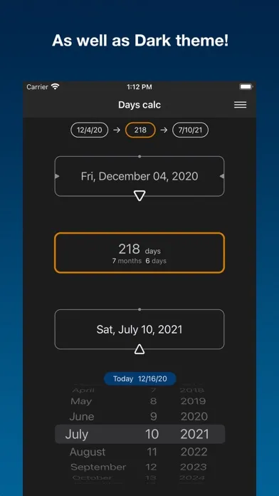 Days calc - dates calculator Ekran Görüntüleri