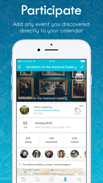 AmiCal - Social Calendar Screenshots