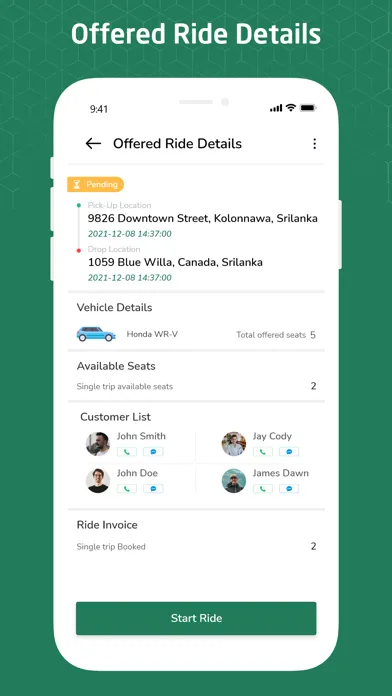 Aventage Carpool سکرین شاٹس