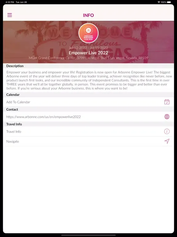 Arbonne Empower Live iPad  Ekran Görüntüleri