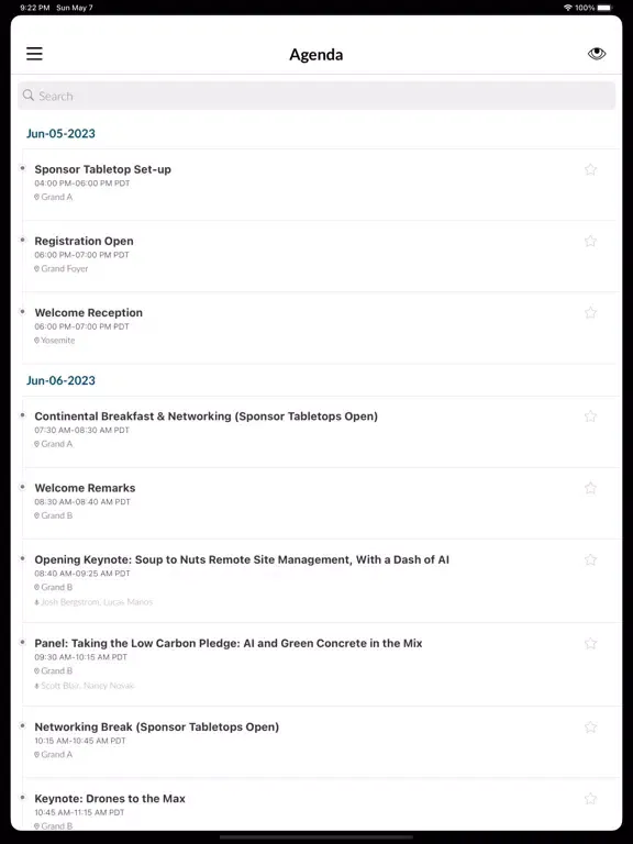 Captures d'écran de FutureTech Conference 2023 iPad
