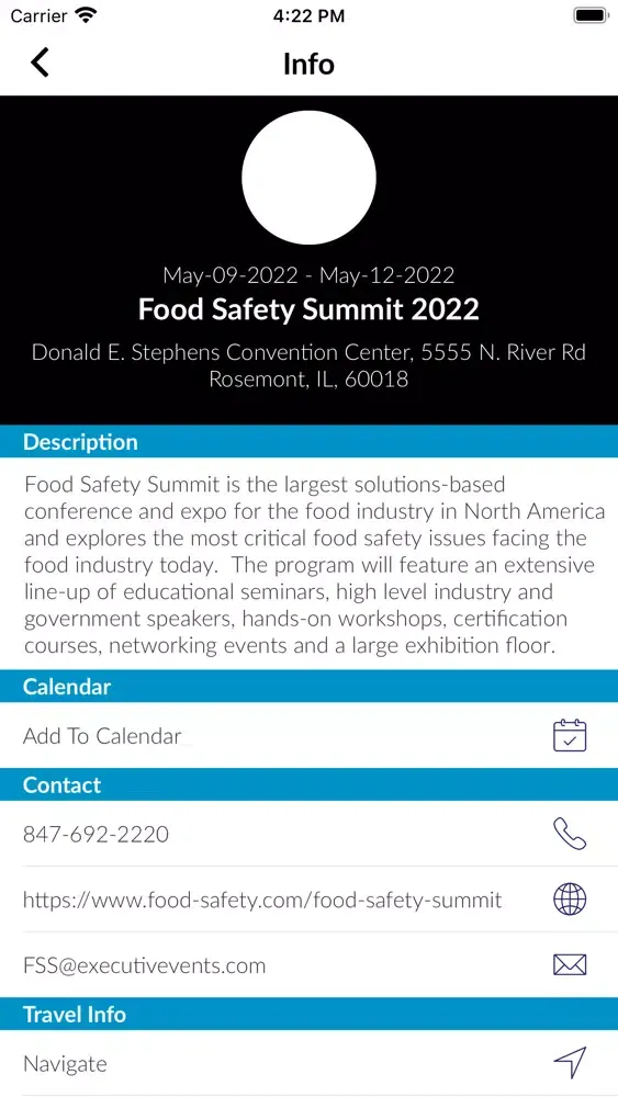 Food Safety Summit应用截图
