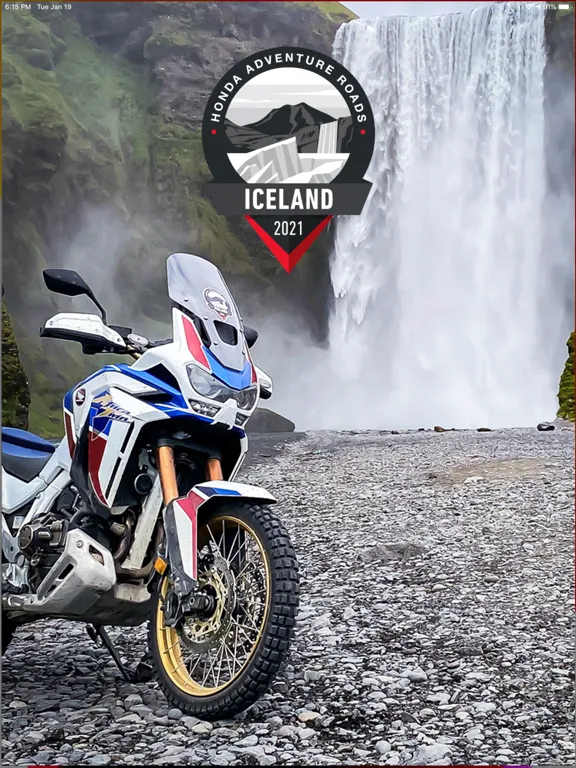 Tangkapan layar Honda Adventure Roads iPad 