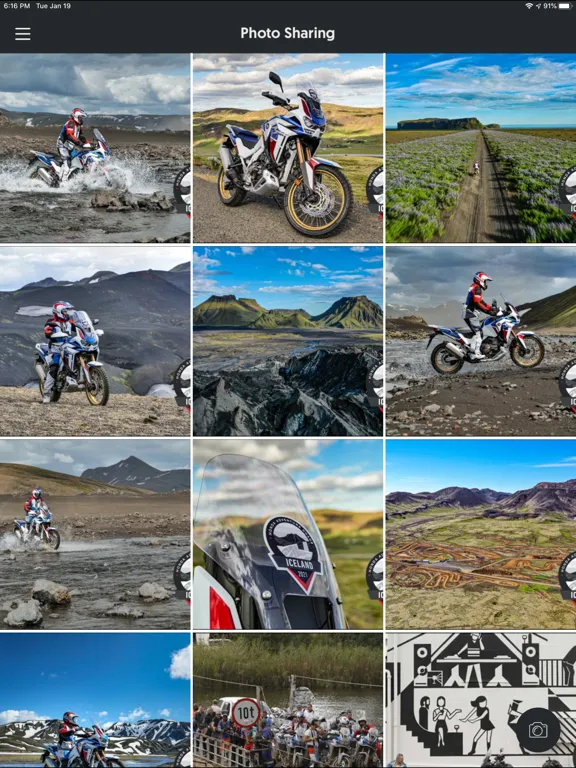 Tangkapan layar Honda Adventure Roads iPad 