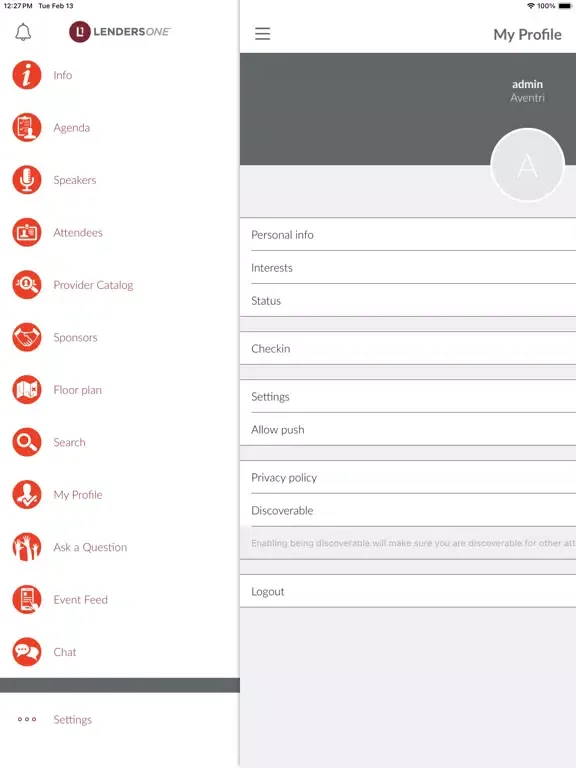 Captures d'écran de Lenders One Conference App iPad 