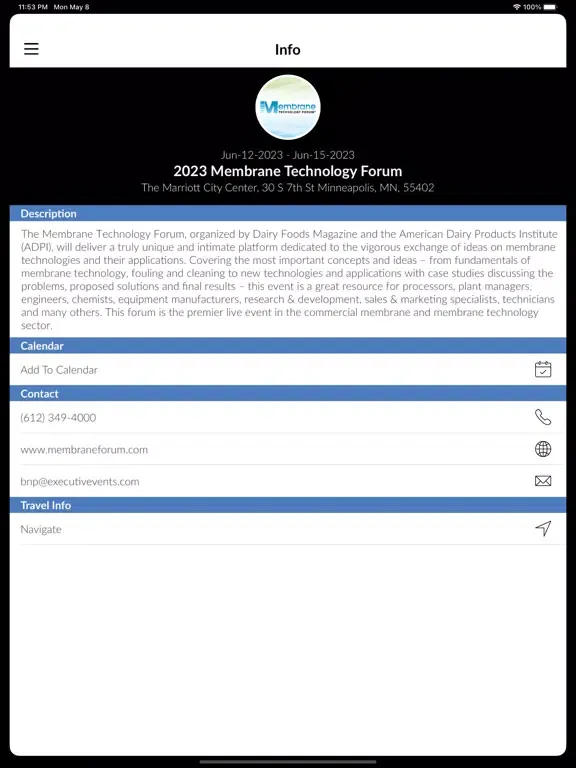 تصاویر Membrane Technology Forum 2023 iPad 