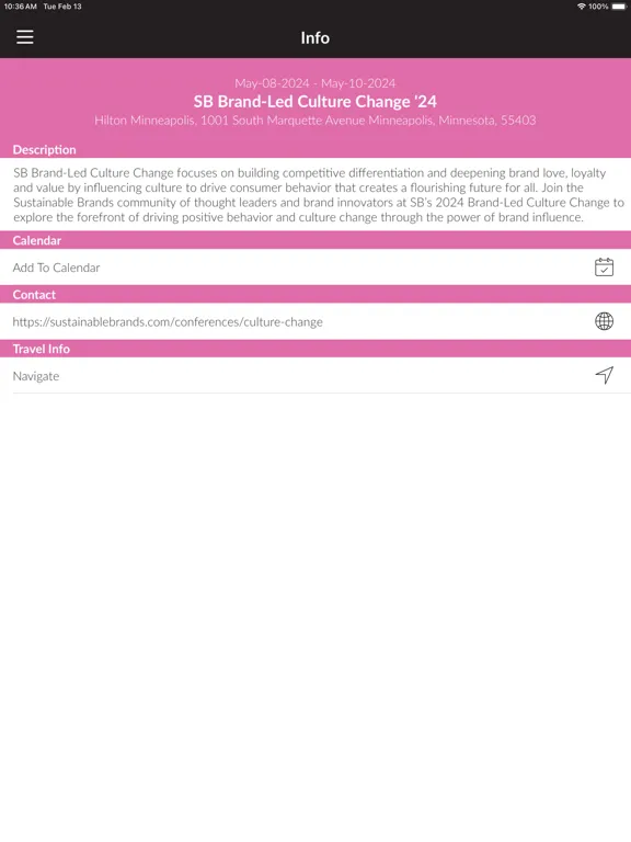 Sustainable Brands iPad  Screenshots
