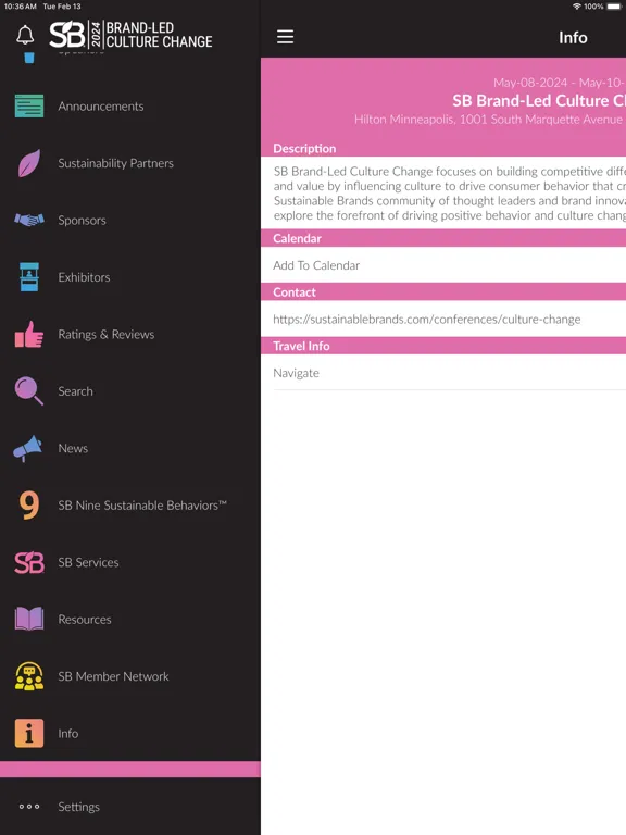 Sustainable Brands iPad  Screenshots