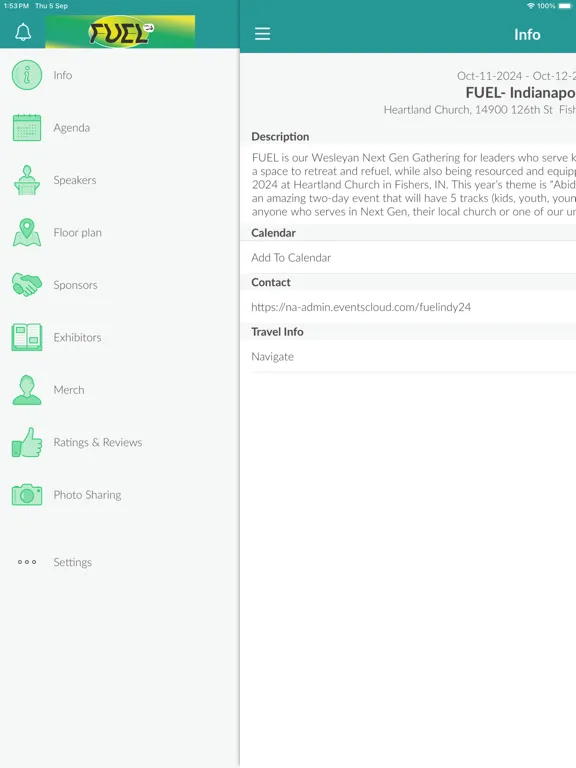 Wesleyan One App iPad  Screenshots