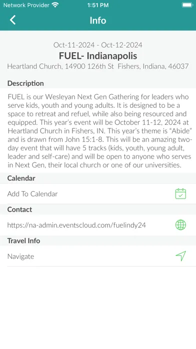 Wesleyan One App Screenshots