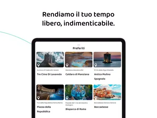 befree: Scopri l'Italia iPad 應用截圖