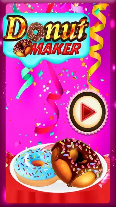 Capturas de tela do Yummy Donut Maker Kids Game: Bakery Shop