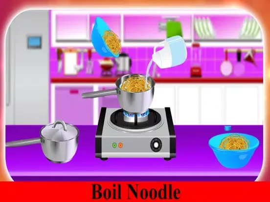 Hot Noodle Maker Food Court: Cooking Game iPad 应用截图