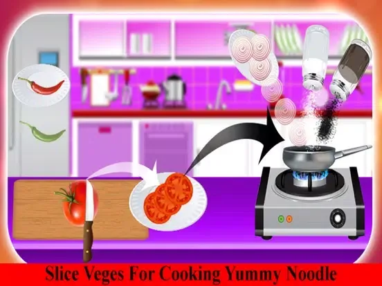 Hot Noodle Maker Food Court: Cooking Game iPad 应用截图