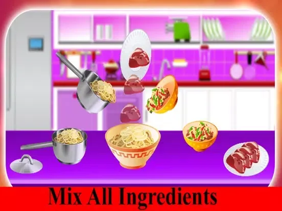 Hot Noodle Maker Food Court: Cooking Game iPad 应用截图