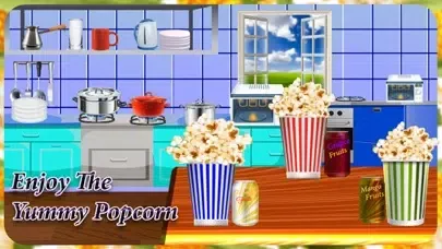 Cheese Popcorn Time: Kids Food Maker Game Ekran Görüntüleri