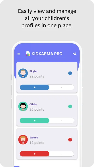 Captures d'écran de KidKarma Pro