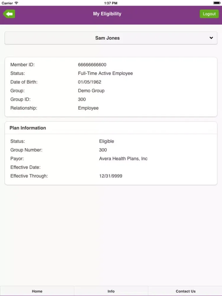 Avera HealthPlans-MyHealthPlan iPad 应用截图