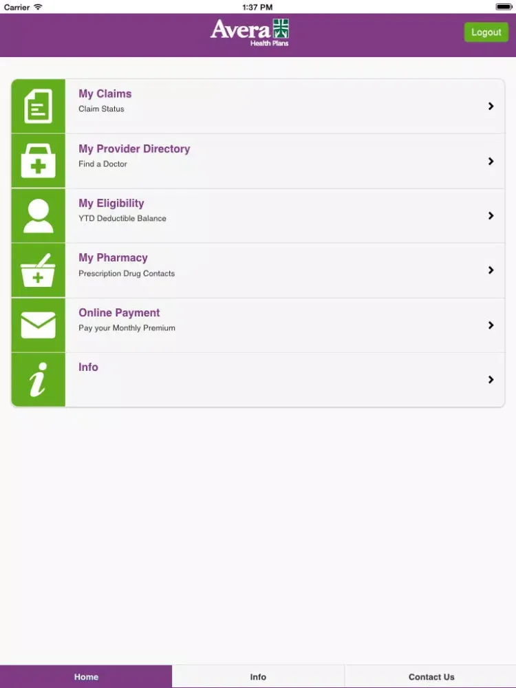 Avera HealthPlans-MyHealthPlan iPad 应用截图