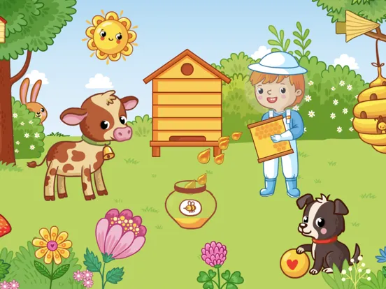 Captures d'écran de Funny Farm! Toddler flashcards iPad 