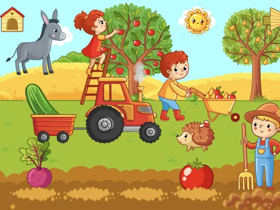 Captures d'écran de Funny Farm! Toddler flashcards iPad 