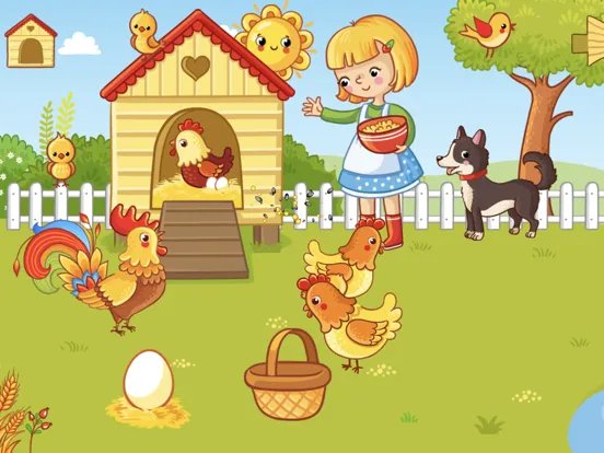 Captures d'écran de Funny Farm! Toddler flashcards iPad 
