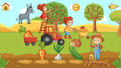 Captures d'écran de Funny Farm! Toddler flashcards